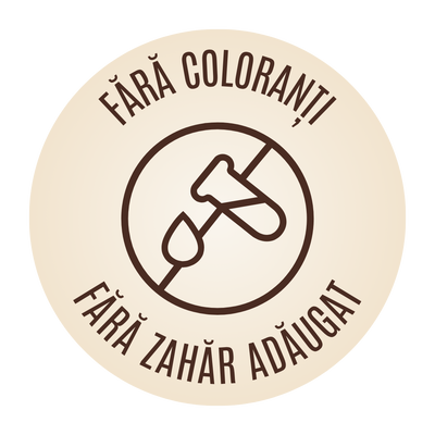 Fără coloranți, fără zahăr adăugat